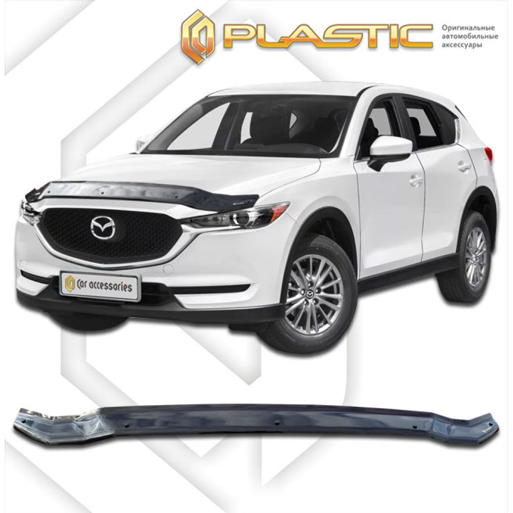Hood guard black MAZDA CX-5 II (2017-...) CA-PLASTIC