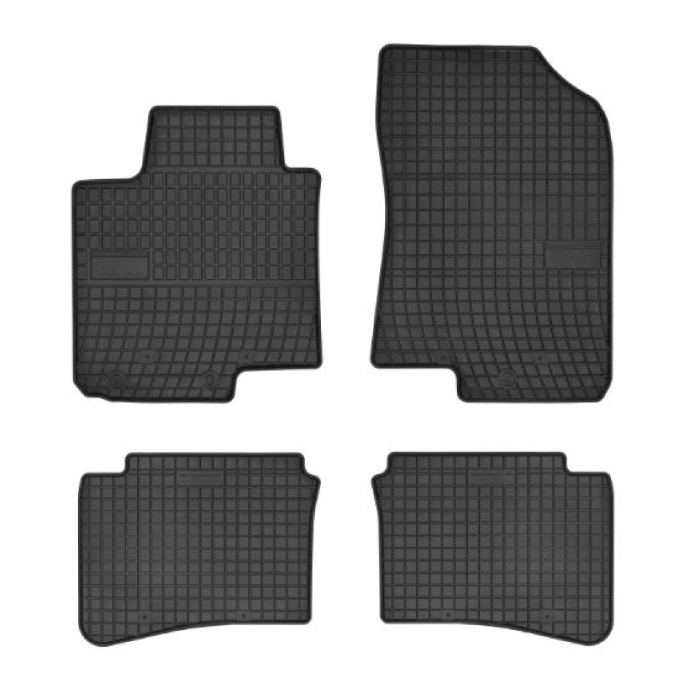 Car rubber floor mats black HYUNDAI i20 II (2014-...) NEGRO