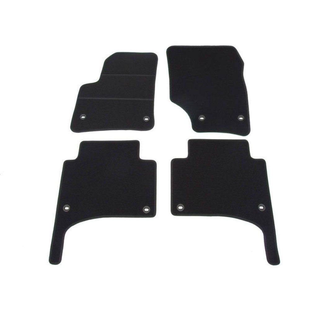 Car textile mats black PORSCHE CAYENNE (2002-2010) ELEGANT