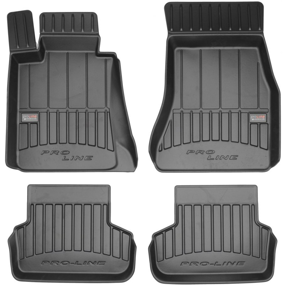 Car rubber floor mats black BMW 5 G30/G31 (2017-...) 3D FROGUM