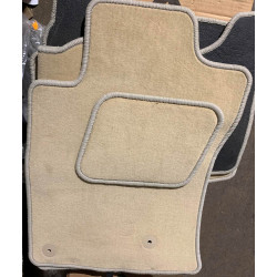 Car textile mats beige TOYOTA LAND CRUISER 120 (2002-2009) LUXE