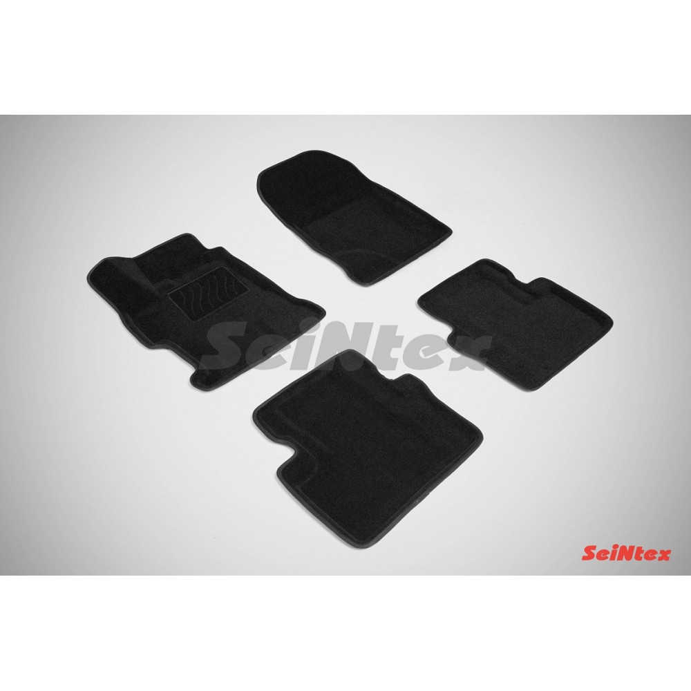 Alfombrillas textiles para coche negras 3D SEINTEX HONDA CIVIC Sedán (2012-2017)