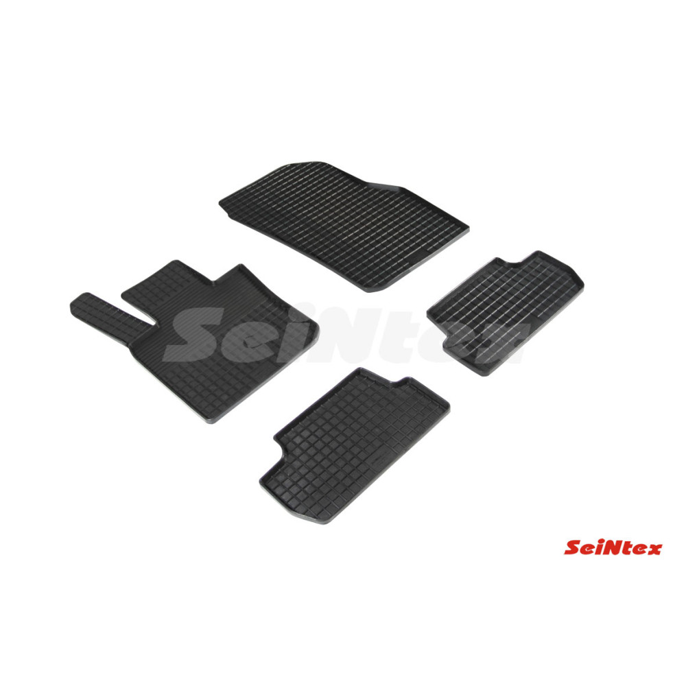 Car rubber floor mats black SEINTEX *STK* MINI COOPER (3d.)(2013-...)
