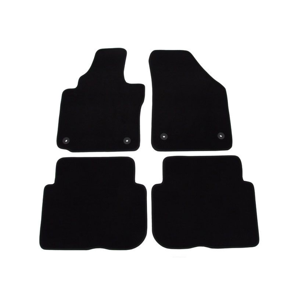 Car textile mats black VW TOURAN (5s.)(2015-...) LUXUS
