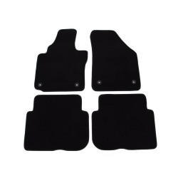Car textile mats black VW TOURAN (5s.)(2015-...) LUXUS
