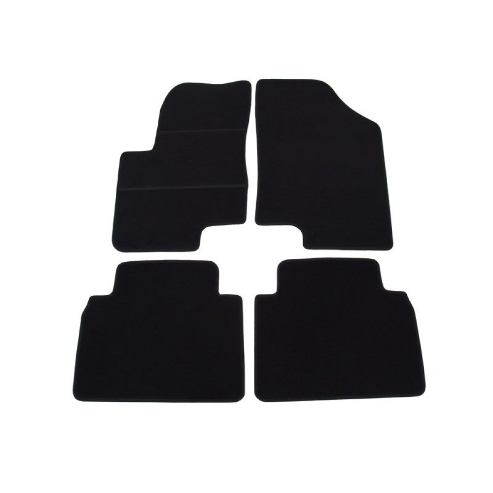 Car textile mats black KIA VENGA (2010-...) ELEGANT