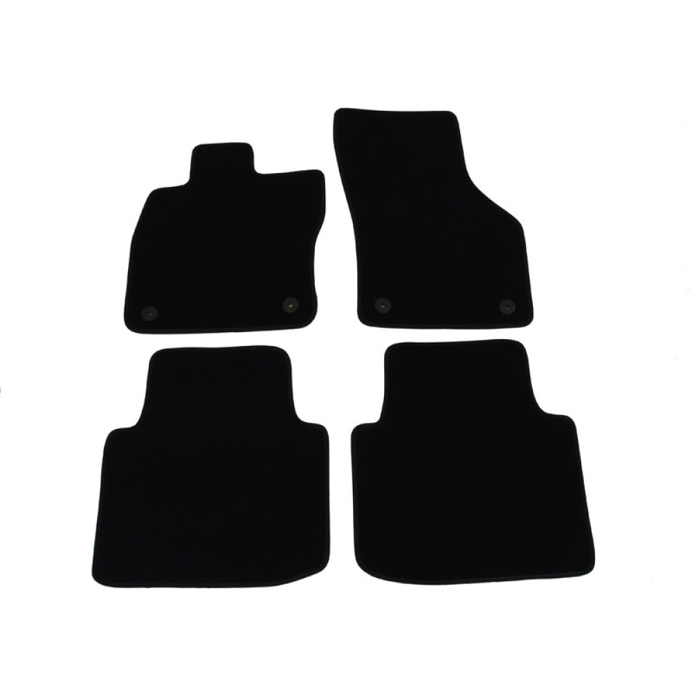 Car textile mats black SKODA SUPERB III (2015-...) LUXE