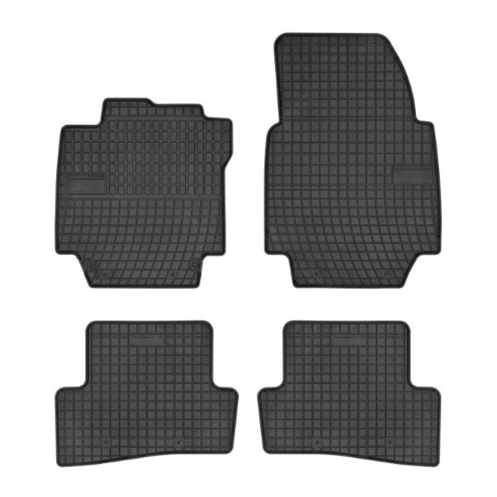 Car rubber floor mats black RENAULT CAPTUR (2013-...) NEGRO