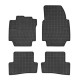 Car rubber floor mats black RENAULT CAPTUR (2013-...) NEGRO