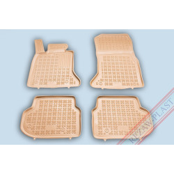 Car rubber floor mats beige BMW 5 F10/F11 (2010-2013) 200713B