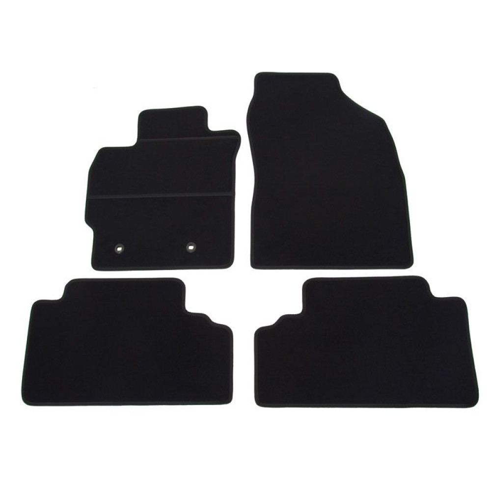 Car textile mats black TOYOTA AURIS (2007-2013) ELEGANT
