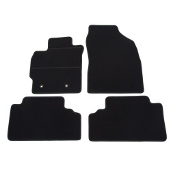 Car textile mats black TOYOTA AURIS (2007-2013) ELEGANT