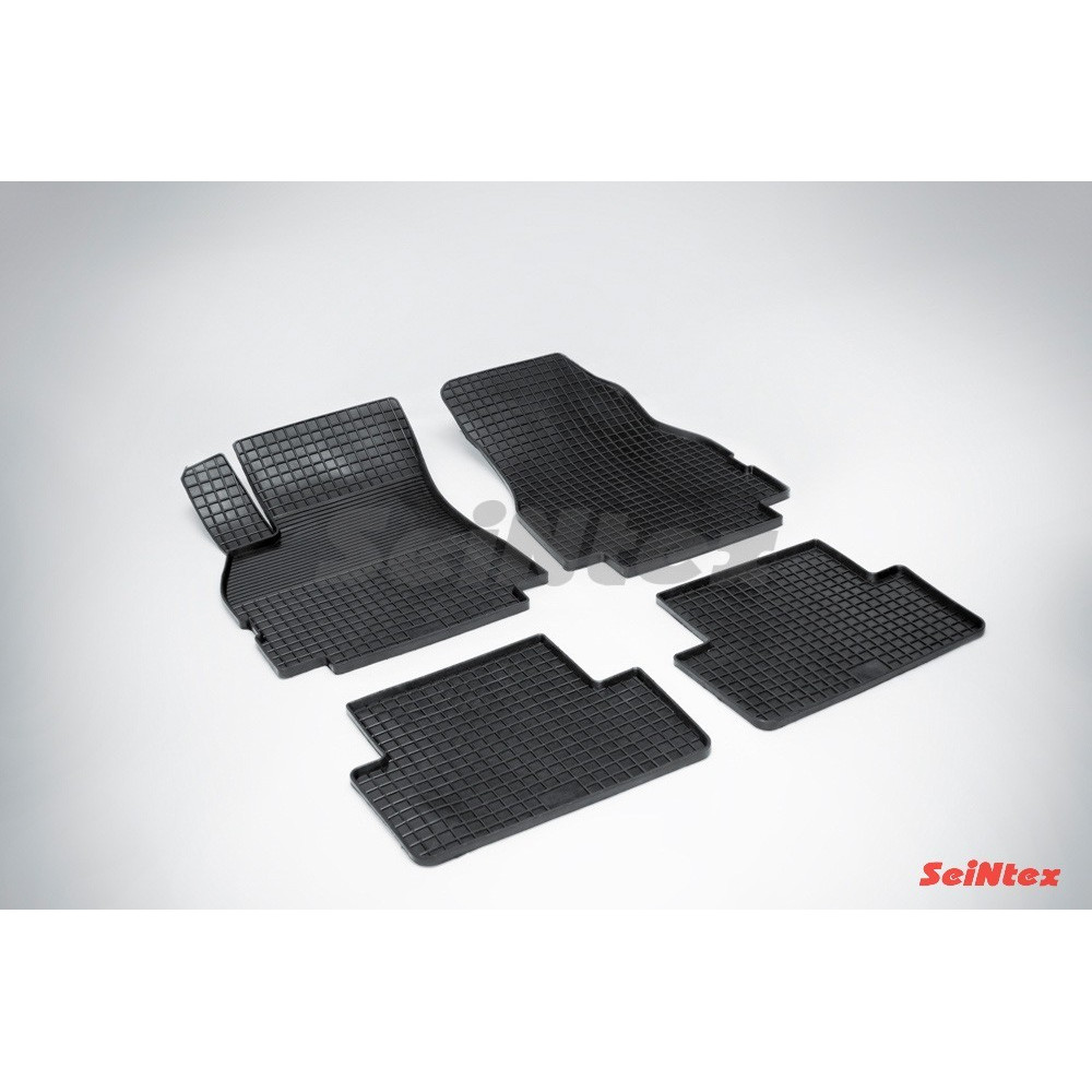 Car rubber floor mats black SEINTEX *STK* RENAULT MEGANE II (2002-2008)