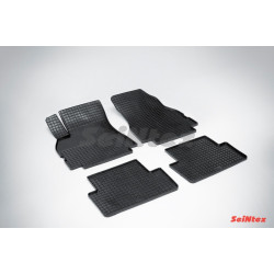 Car rubber floor mats black SEINTEX *STK* RENAULT MEGANE II (2002-2008)
