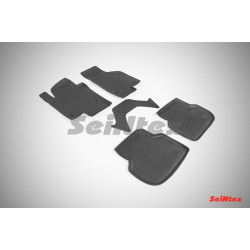 Alfombrillas de goma para coche negras SEINTEX *BORT* VW JETTA (2010-...)