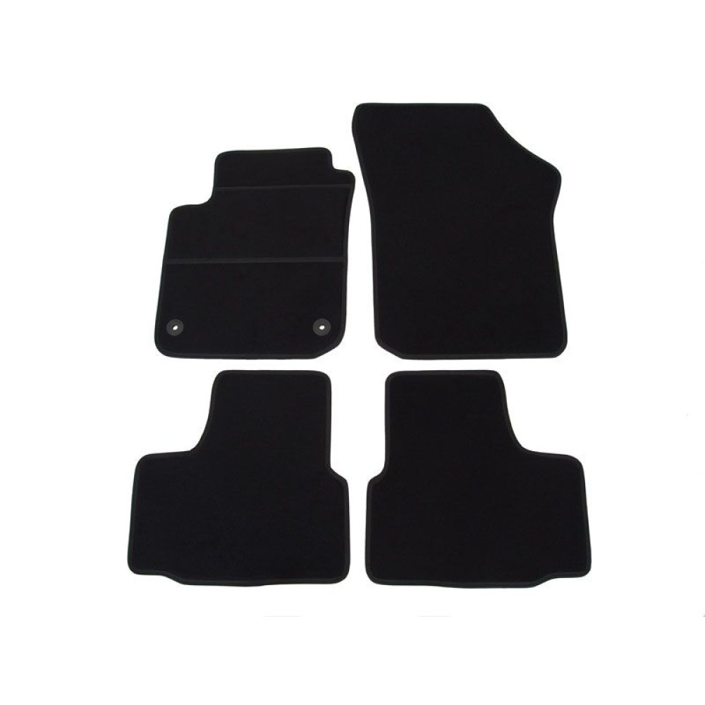 Car textile mats black AUDI A1 (2010-2018) ECONOMIC