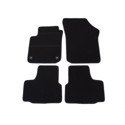 Alfombrillas textiles negras para coche AUDI A1 (2010-2018) ECONÓMICAS