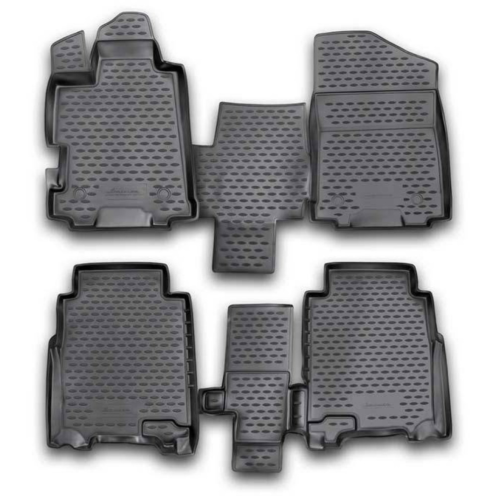Car rubber floor mats black NOVLINE HONDA FR-V (2004-2010)