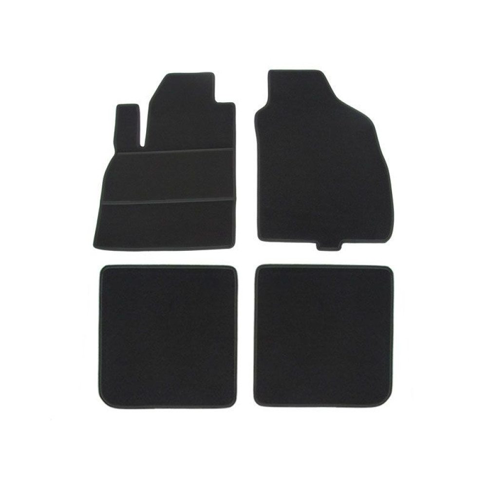 Car textile mats black FIAT PANDA II (2003-2012) ECONOMIC