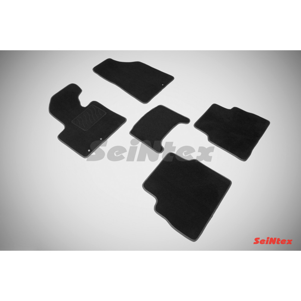 Car textile mats black SEINTEX *TFT* KIA SORENTO (2002-2009)