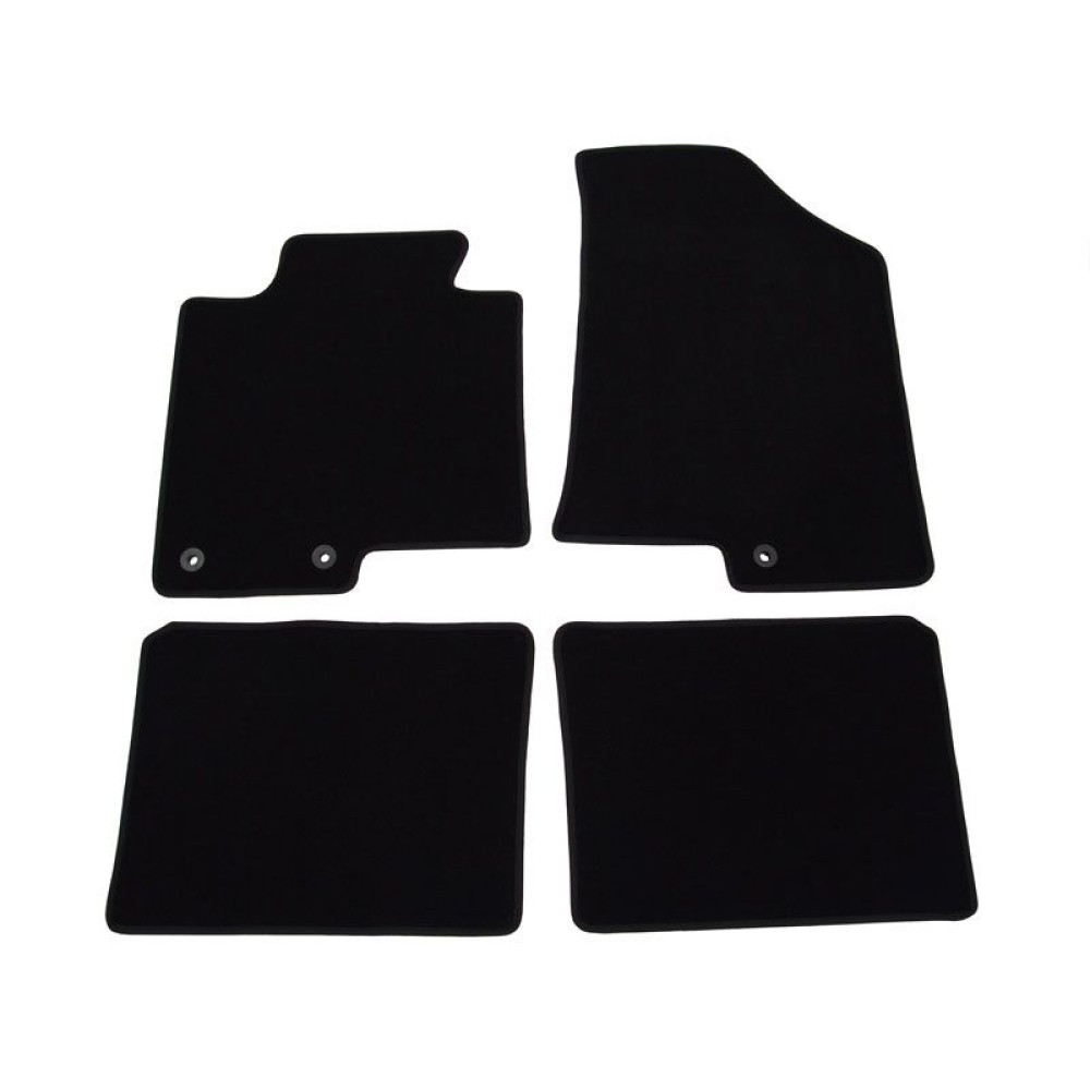 Car textile mats black HYUNDAI i40 (2011-...) LUXUS