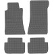 Car rubber floor mats black MB CLK-class W209 (2002-2009) NEGRO