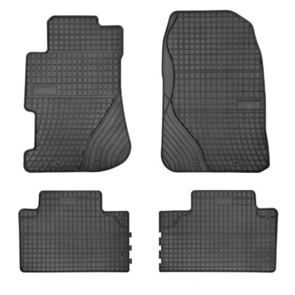 Car rubber floor mats black HONDA CIVIC (3/5d.) (2001-2005) NEGRO