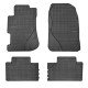 Car rubber floor mats black HONDA CIVIC (3/5d.) (2001-2005) NEGRO