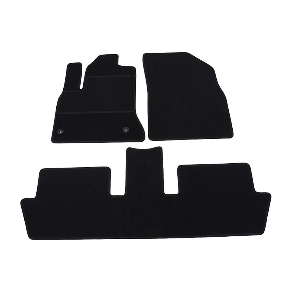 Car textile mats black CITROEN C4 Picasso (5s.) (2006-2013)  ELEGANT