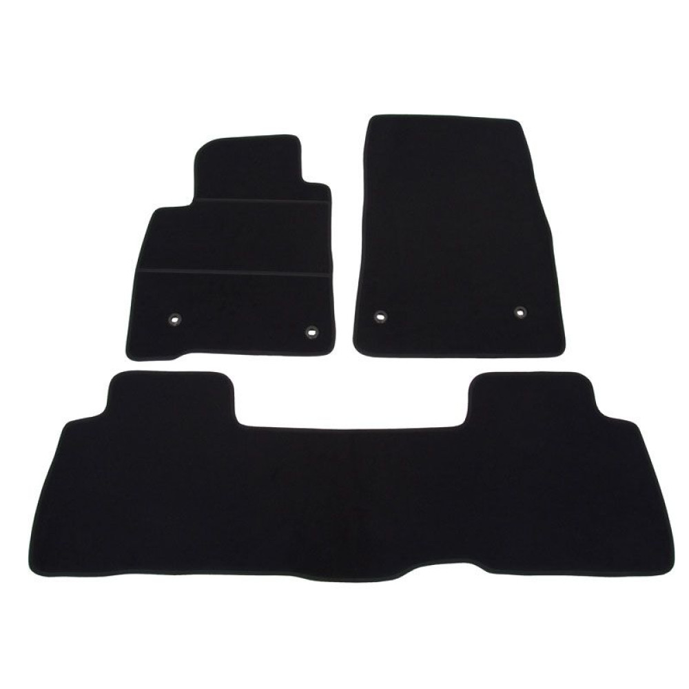 Alfombrillas textiles negras para coche TOYOTA LAND CRUISER 200 (2008-2012) ELEGANT