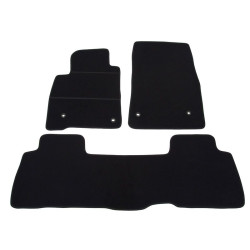 Alfombrillas textiles negras para coche TOYOTA LAND CRUISER 200 (2008-2012) ELEGANT