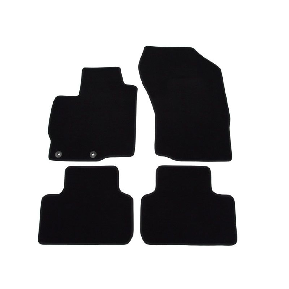 Car textile mats black MITSUBISHI ASX (2010-...) LUXUS