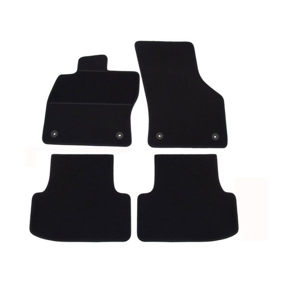 Alfombrillas textiles negras para coche SEAT LEON III (2013-...) ELEGANT