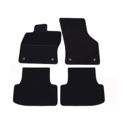 Alfombrillas textiles negras para coche SEAT LEON III (2013-...) ELEGANT