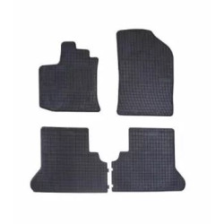 Car rubber floor mats black DACIA DOKKER (5s.) (2012-...) NEGRO