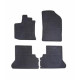 Car rubber floor mats black DACIA DOKKER (5s.) (2012-...) NEGRO