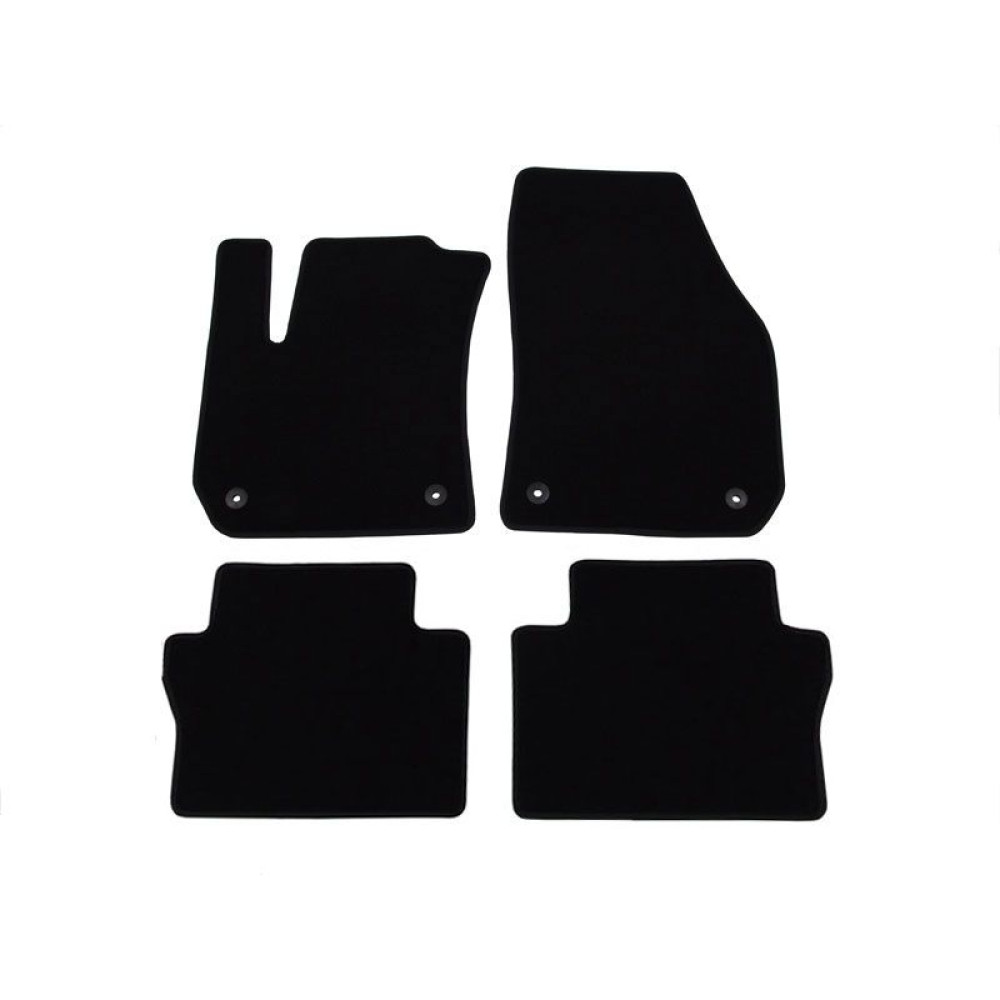 Car textile mats black OPEL ZAFIRA B (5s.) (2005-2012) LUXE