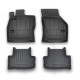 Car rubber floor mats black SKODA KAROQ (2017-...) 3D FROGUM