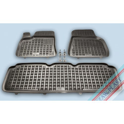 Car rubber floor mats black TESLA MODEL S (2012-...) 204001