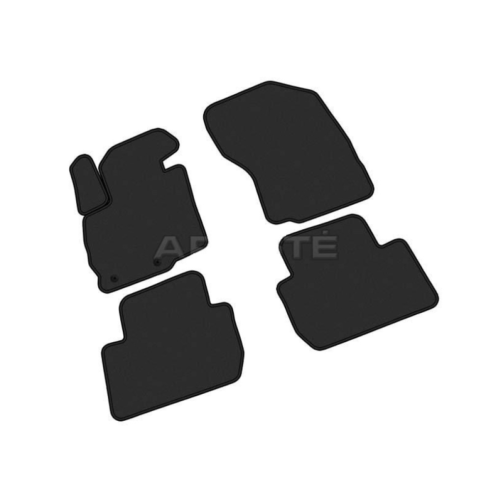 Car textile mats black MITSUBISHI OUTLANDER III (2012-...) LUXE