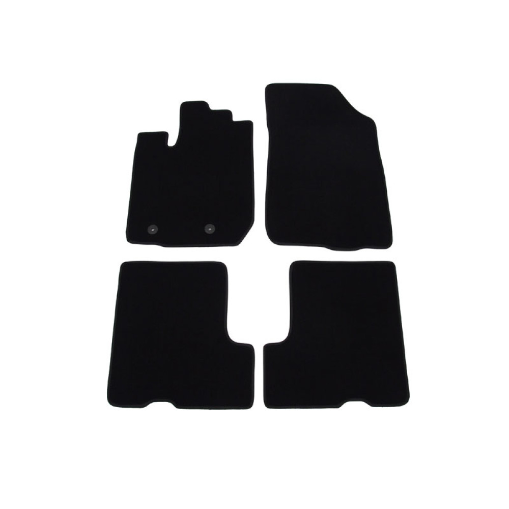 Car textile mats black DACIA DUSTER (2018-...) LUXUS