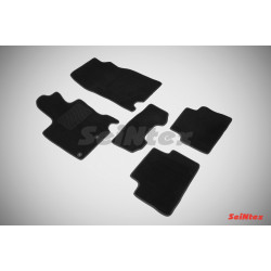 Car textile mats black SEINTEX *TFT* NISSAN QASHQAI II (2014-...)