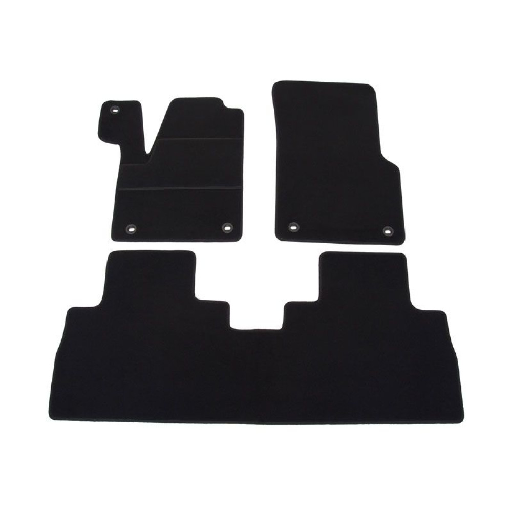 Car textile mats black RENAULT ESPACE III (5s.)(1997-2002) ELEGANT