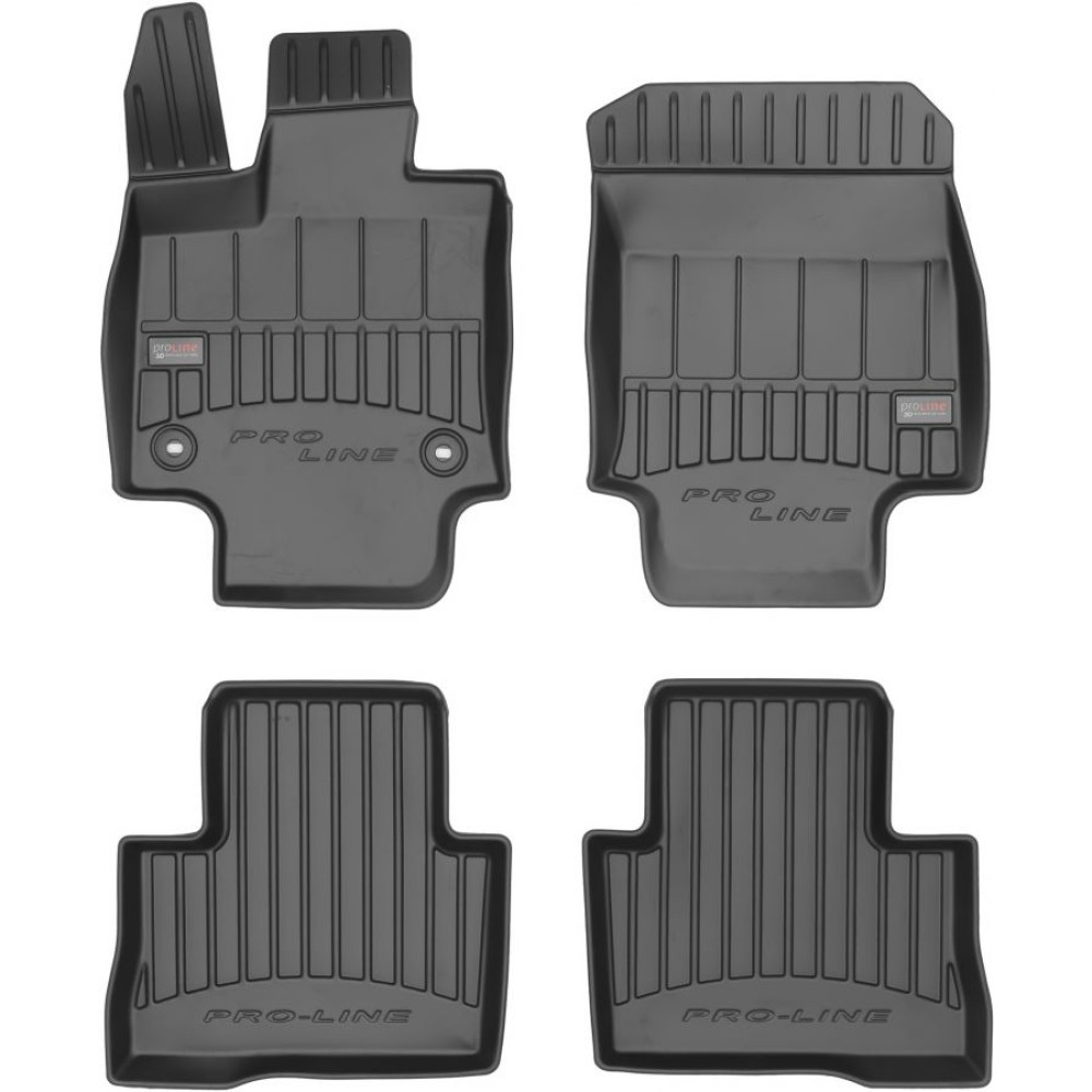 Car rubber floor mats black TOYOTA RAV4 Automat. (2019-...) 3D FROGUM