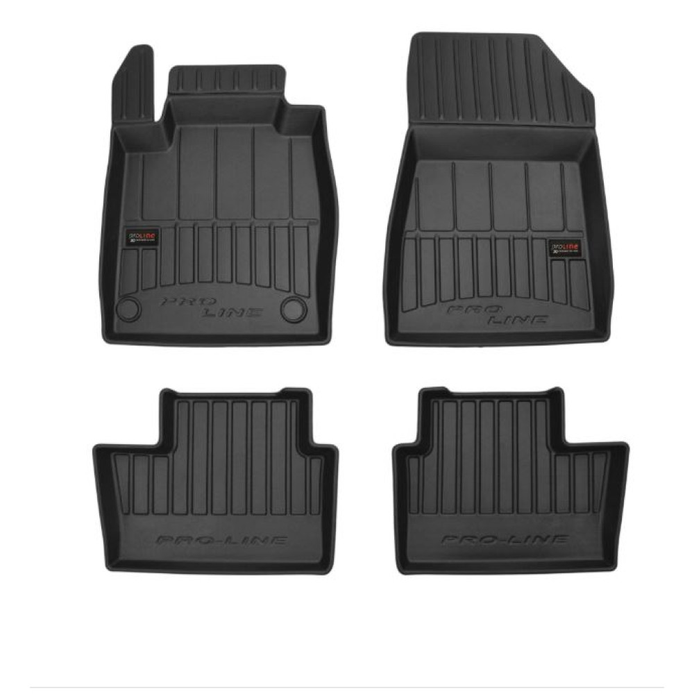 Car rubber floor mats black NISSAN JUKE II (2020-...) 3D FROGUM