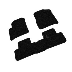 Car textile mats black TOYOTA AVENSIS VERSO (2001-2006) ECONOMIC