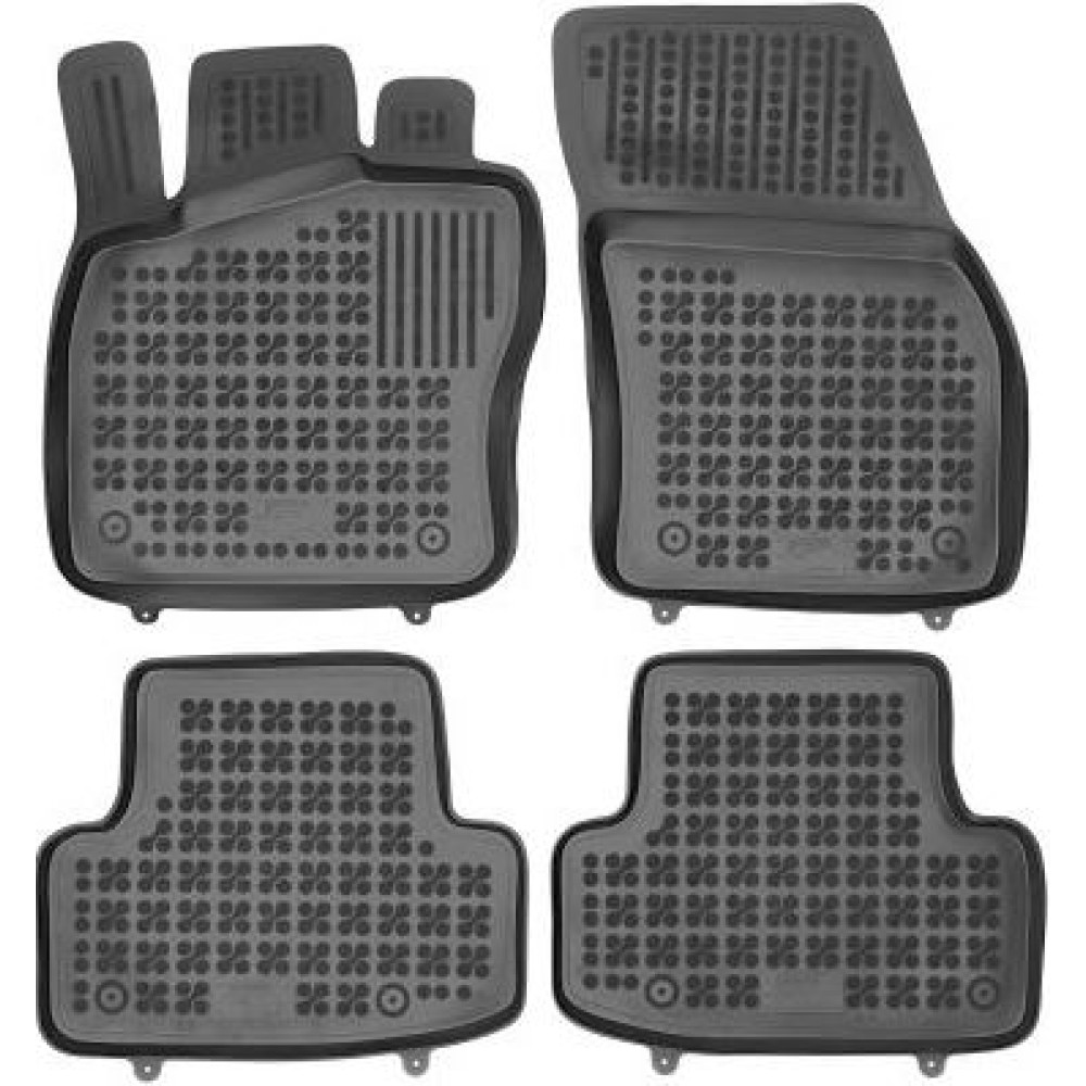 Car rubber floor mats black SKODA KAROQ (2017-...) 200214