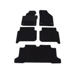 Car textile mats black VW TOURAN (7s.)(2003-2010) ELEGANT