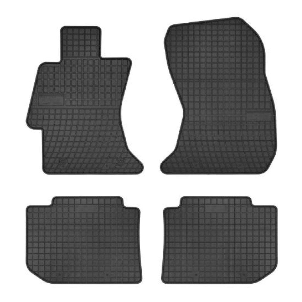 Car rubber floor mats black SUBARU LEVORG (2015-...) NEGRO