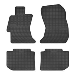 Car rubber floor mats black SUBARU LEVORG (2015-...) NEGRO